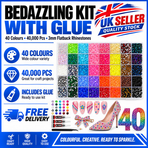 Bedazzling kit with glue - glue,