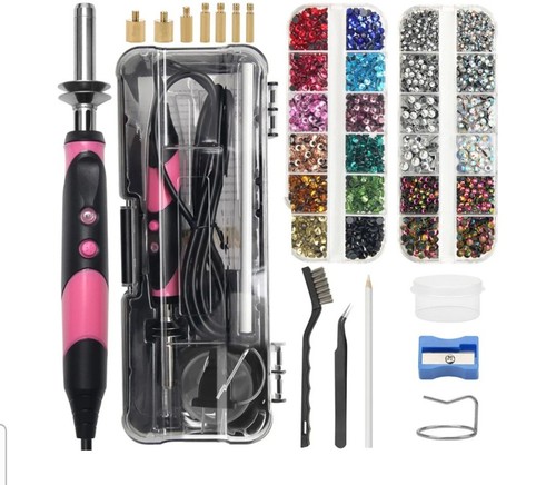 Rhinestone applicator kit - rhinestone, with