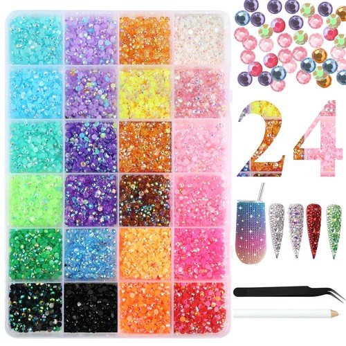 24color 12000pcs rhinestones - 12000pcs,