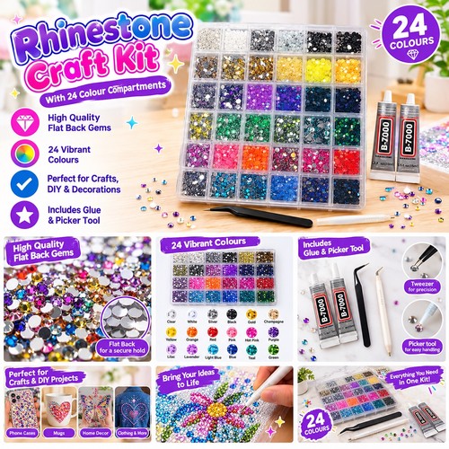 Rhinestone bedazzling kit - rhinestone,
