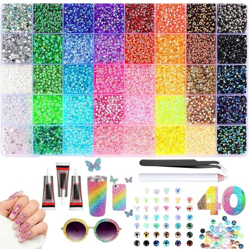 Colors flatback gems nail - 40, gems,nail