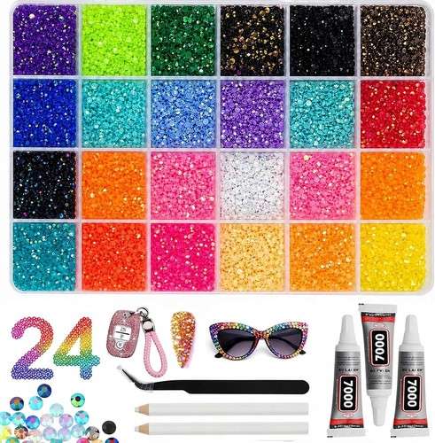 Bedazzling kit with glue and - bedazzling,