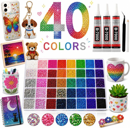 Colours resin rhinestones - colours,